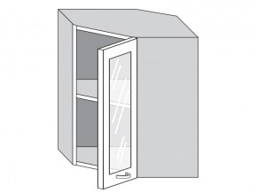 1.60.3у Шкаф настенный (h=720) угловой на 600мм со стекл. дверцей в Когалыме - kogalym.магазин96.com | фото