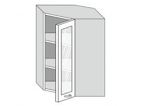 19.60.3у Шкаф настенный (h=913) угловой на 600мм со стекл. дверцей в Когалыме - kogalym.магазин96.com | фото