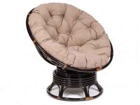 Кресло-качалка Papasan w 23/01 B с подушкой Antique brown, экошерсть Коричневый в Когалыме - kogalym.магазин96.com | фото