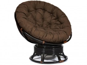 Кресло-качалка Papasan w 23/01 B с подушкой Antique brown, ткань Коричневый в Когалыме - kogalym.магазин96.com | фото