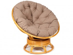 Кресло-качалка Papasan w 23/01 B с подушкой Honey, экошерсть Коричневый в Когалыме - kogalym.магазин96.com | фото