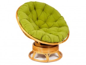 Кресло-качалка Papasan w 23/01 B с подушкой Honey, флок Олива в Когалыме - kogalym.магазин96.com | фото