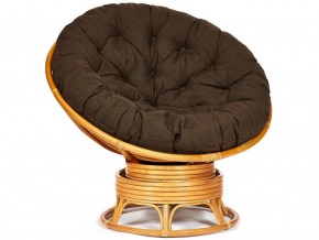 Кресло-качалка Papasan w 23/01 B с подушкой Honey, ткань Коричневый в Когалыме - kogalym.магазин96.com | фото