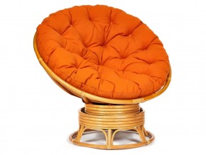 Кресло-качалка Papasan w 23/01 B с подушкой Honey, ткань Оранжевый в Когалыме - kogalym.магазин96.com | фото