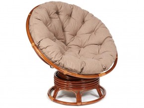 Кресло-качалка Papasan w 23/01 B с подушкой Pecan, экошерсть Коричневый в Когалыме - kogalym.магазин96.com | фото