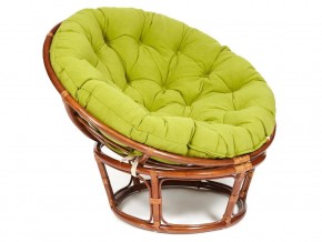 Кресло Papasan 23/01 W с подушкой Pecan, флок Олива в Когалыме - kogalym.магазин96.com | фото