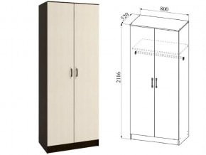 Шкаф 2 двери Ронда ШКР800.1 венге/дуб белфорт в Когалыме - kogalym.магазин96.com | фото